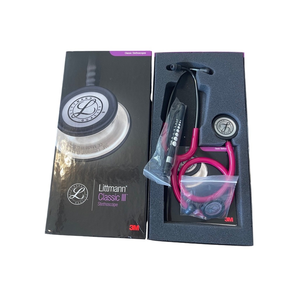 Littmann‎ Classic III Stethoscope Raspberry Mirror Finish 27 inch 5862 I10